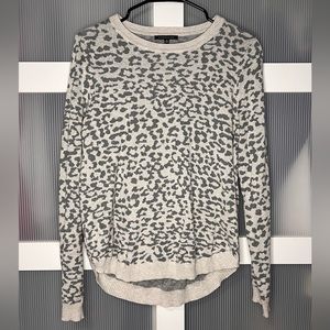 Women’s Grey Leopard Print Sweater